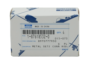 Isuzu diesel engine parts1876185320 Connecting rod bearing assembly 4LB1/C1/E1/E2DOM/EXP93.Q 4LE1/4LE2DOM/EXP07.0