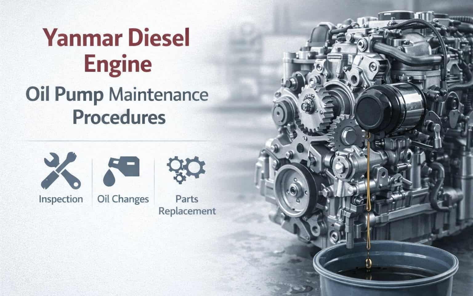 Yanmar Diesel Engine Oil Pump Maintenance