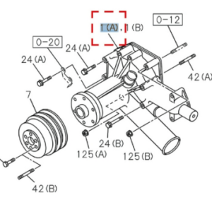 Isuzu 6HK1 engine water pump