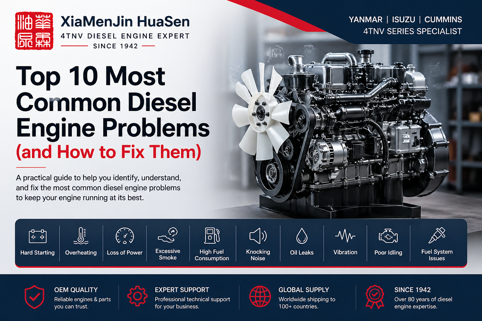 Top 10 Most Common Diesel Engine Problems (and How to Fix Them)