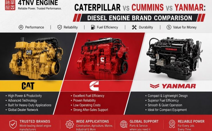 Caterpillar vs Cummins vs Yanmar Diesel Engine Comparison