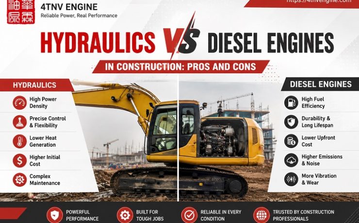 Hydraulics vs Diesel Engines in Construction
