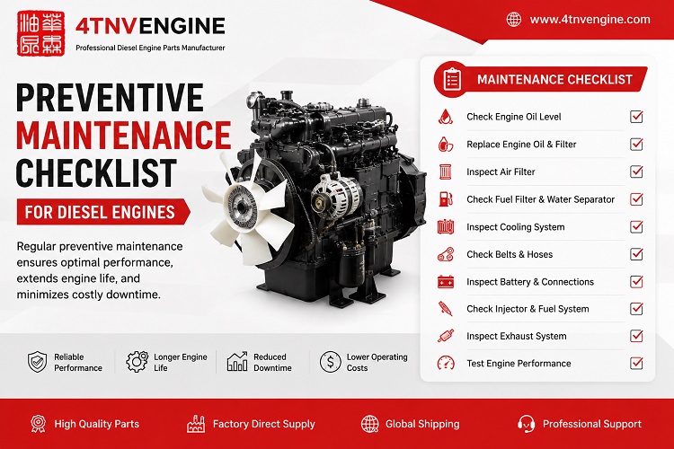 Preventive Maintenance Checklist for Diesel Engines